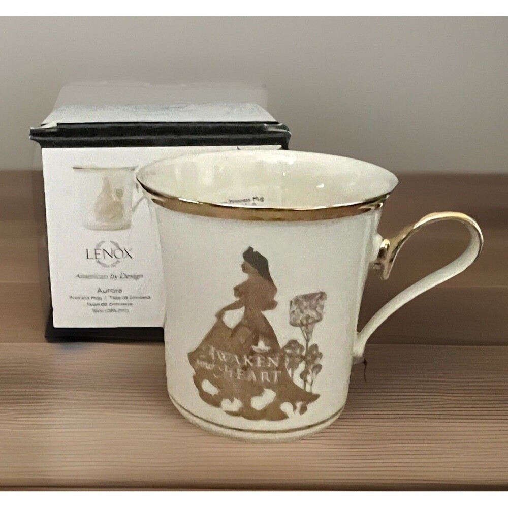 Lenox Disney Parks Princess Aurora Awaken Your Heart 10oz Coffee Tea Mug